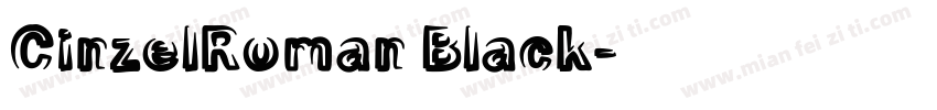 CinzelRoman Black字体转换